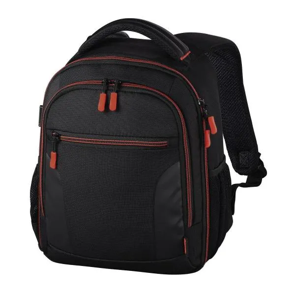 HAMA_MIAMI_150_ZWART_ROOD_CAMERA_RUGZAK